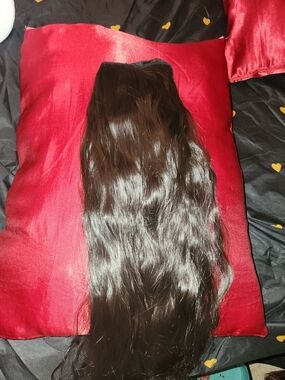 Natural Dark Brown Wavy Women's Hair Extension